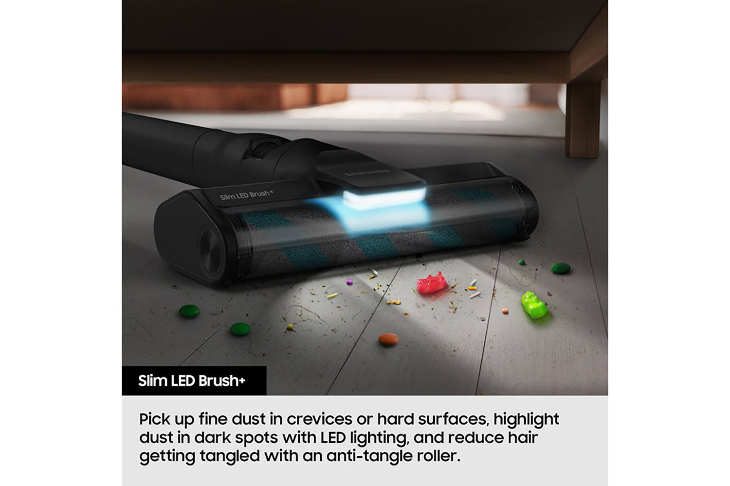 Samsung JetTM 95 Pro Cordless Stick Vacuum Cleaner, Max 210 W Suction Power With Spray Spinning Sweeper | VS20C9547TB/EU