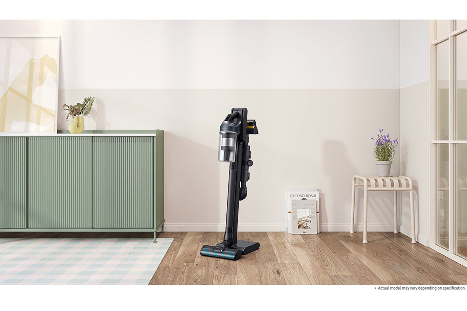 Samsung JetTM 95 Pro Cordless Stick Vacuum Cleaner, Max 210 W Suction Power With Spray Spinning Sweeper | VS20C9547TB/EU