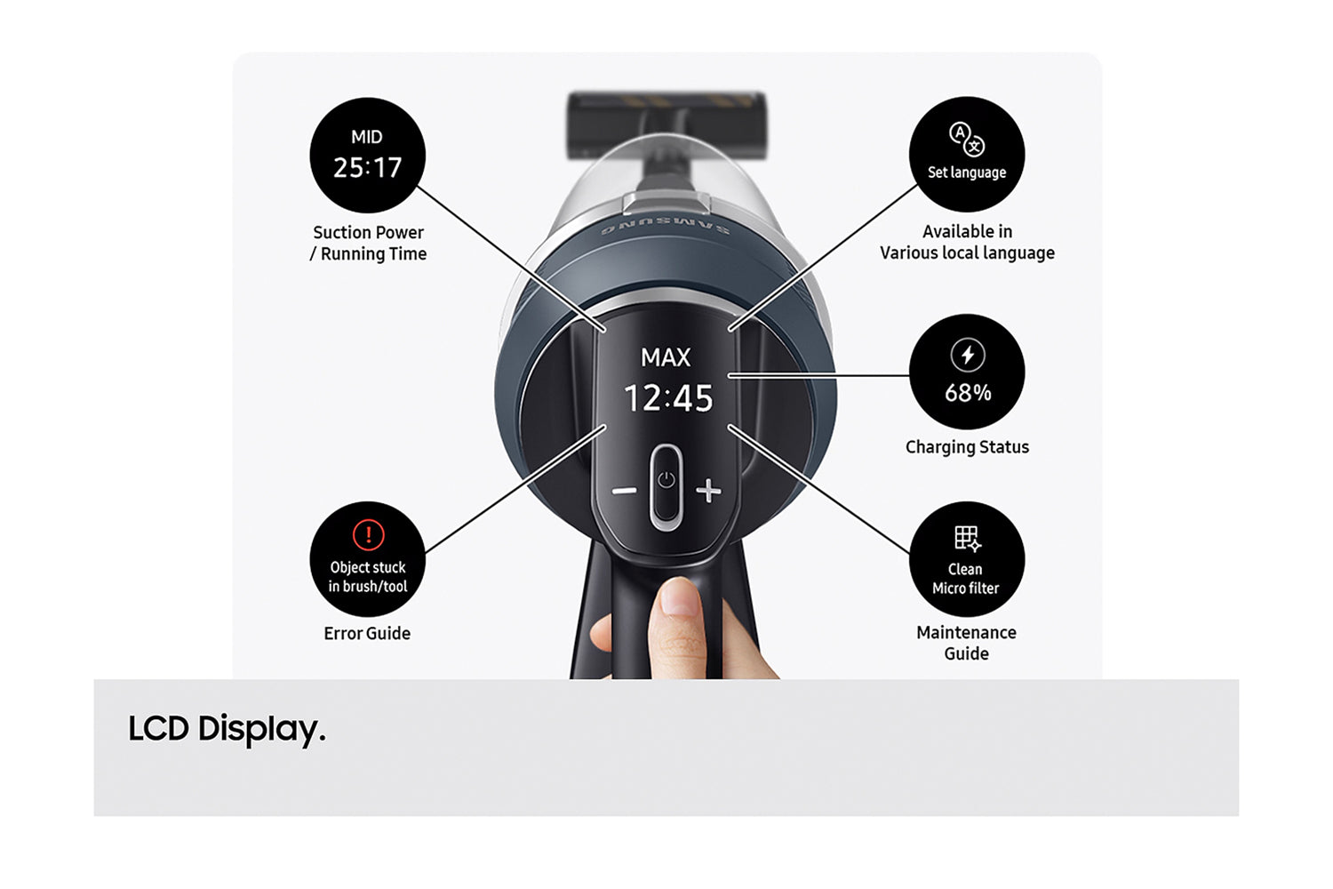 Samsung Max 280W Bespoke AI Jet Lite Cordless Vacuum Cleaner | VS80F28DGS/EU
