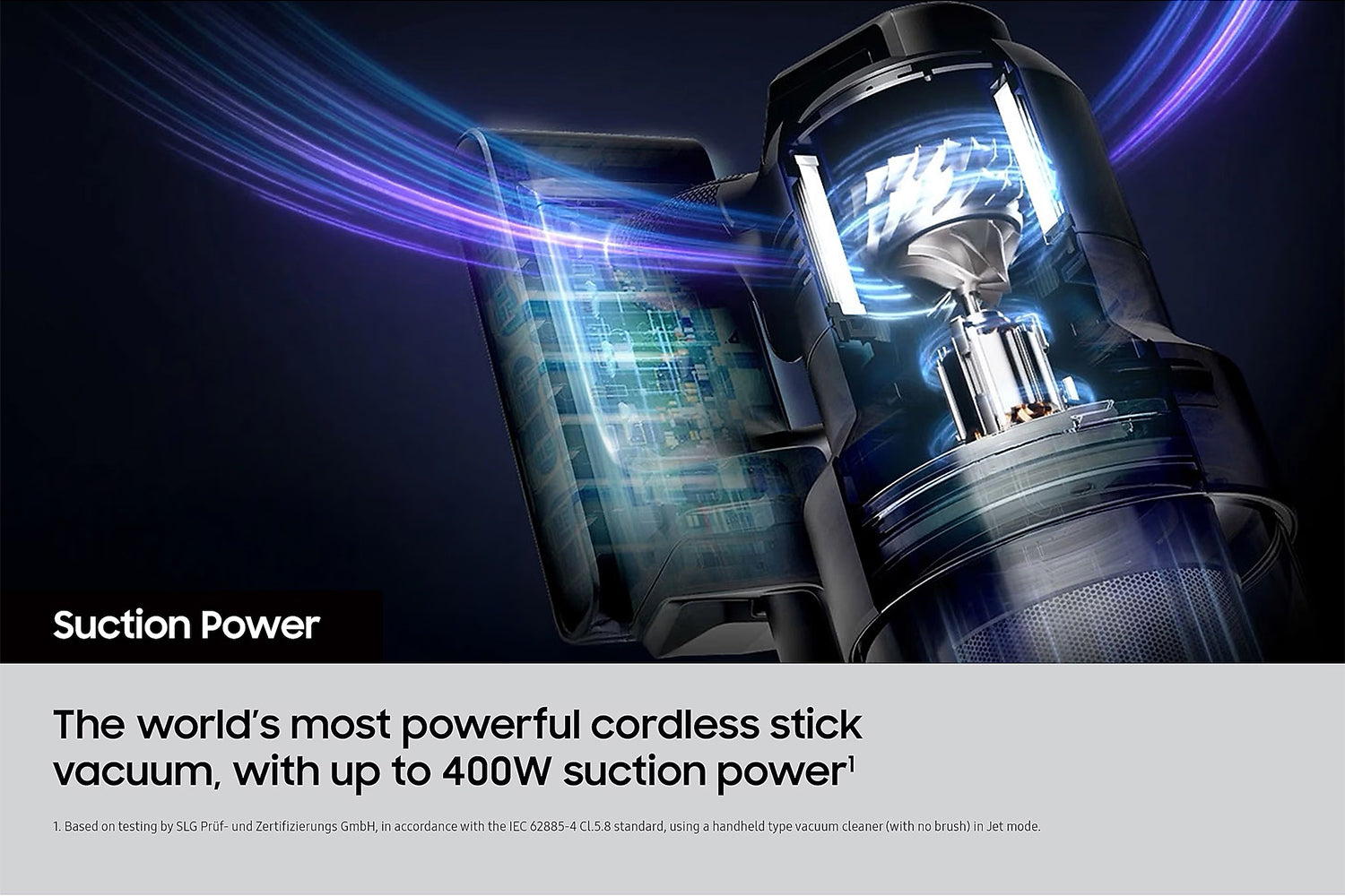 Samsung Jet Ultra with AI Cordless Stick Vacuum Cleaner | VS90F40DEK/EU | Black