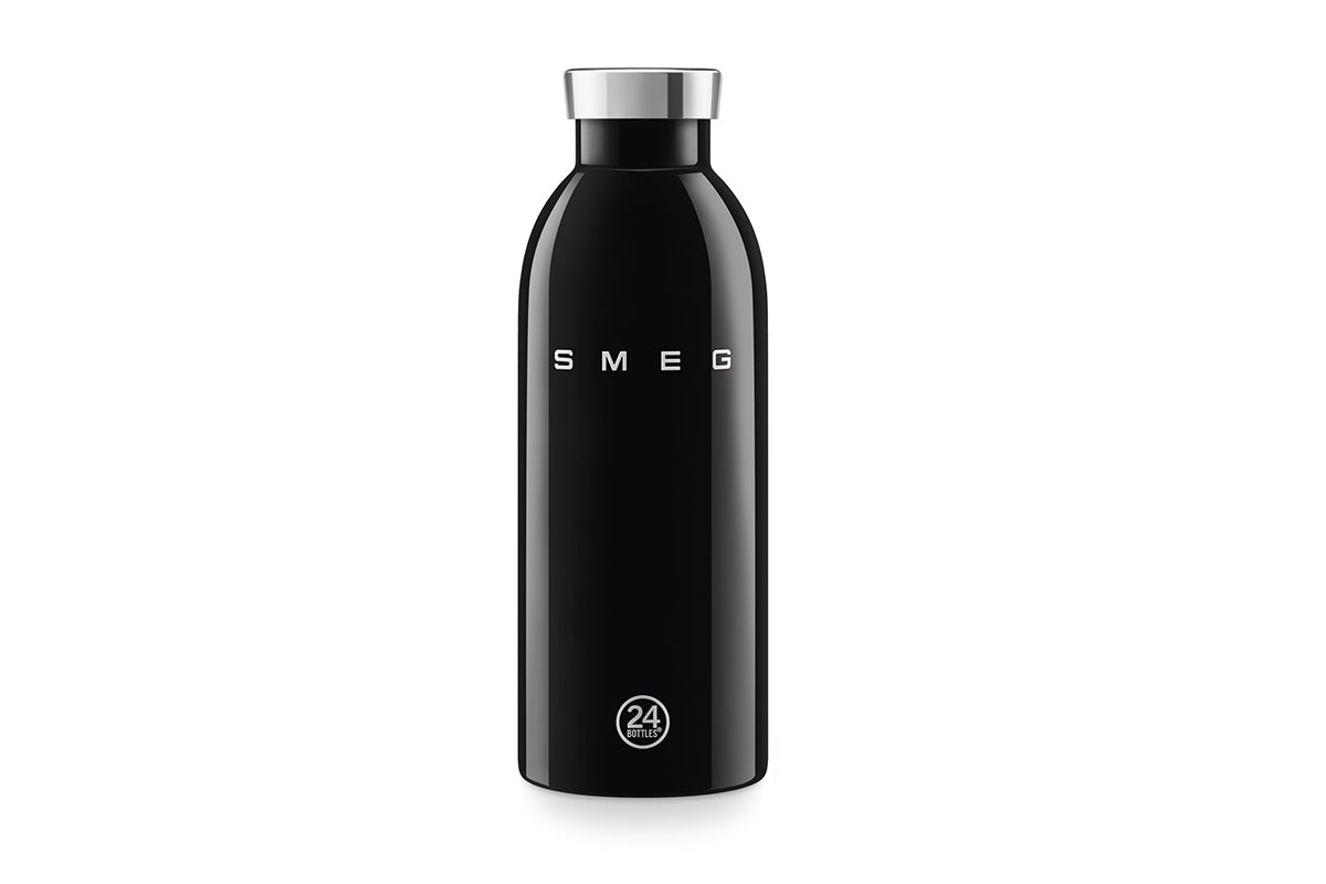 Smeg 50's Style Aesthetic 0.5L Clima Water Bottle | WBF01BL | Black