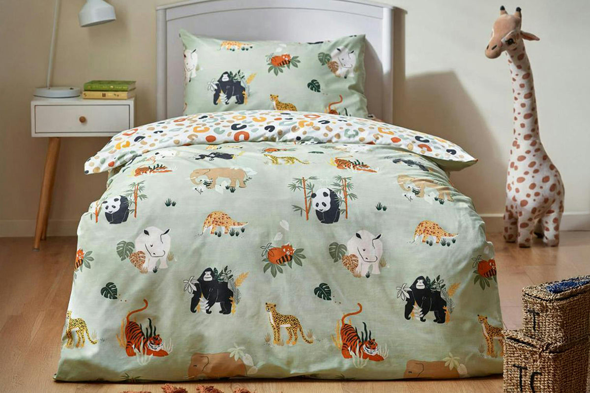 Wildlife Duvet Set | Multi/Green | Double