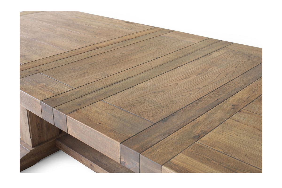 Monastery Rectangular Extending Dining Table | 280cm | Brown