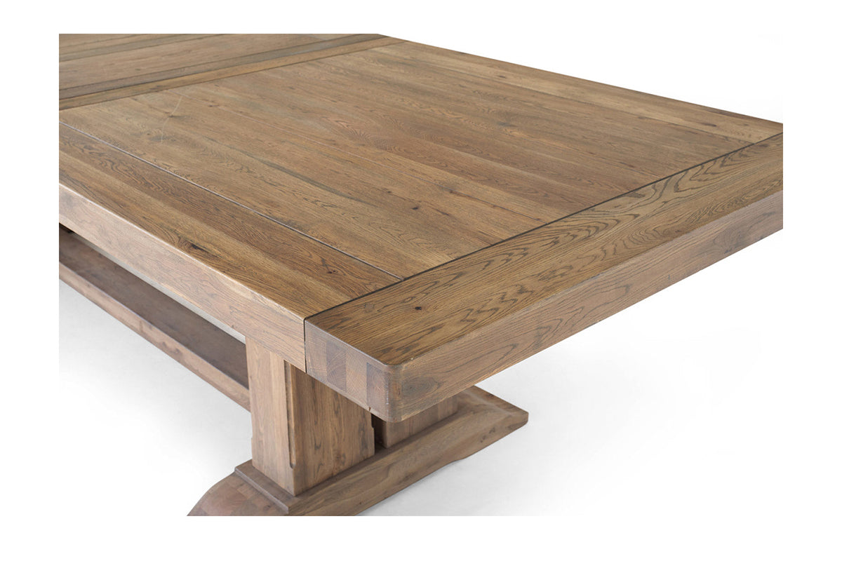 Monastery Rectangular Extending Dining Table | 280cm | Brown