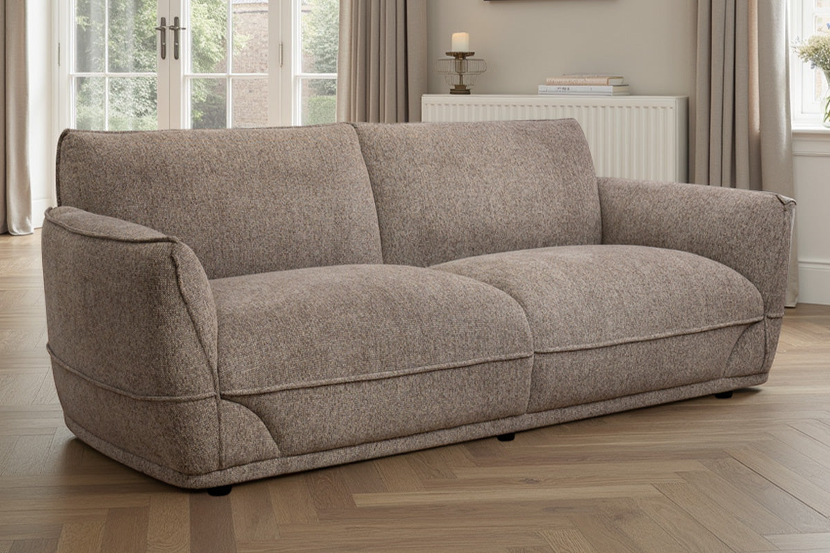 Archie 3 Seater Sofa | Fabric | Pebble