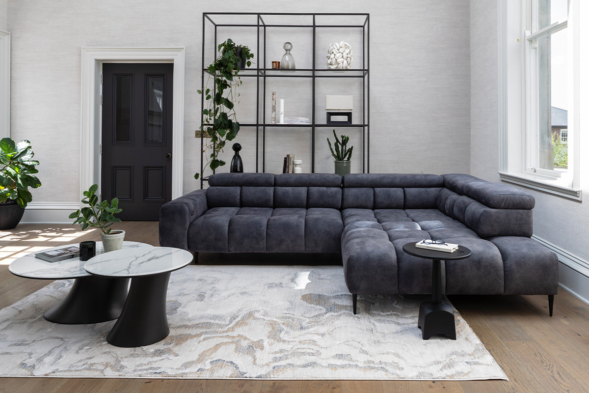 Cassie Chaise Sofa | Power Recliner | Large | Fabric | Colour Options