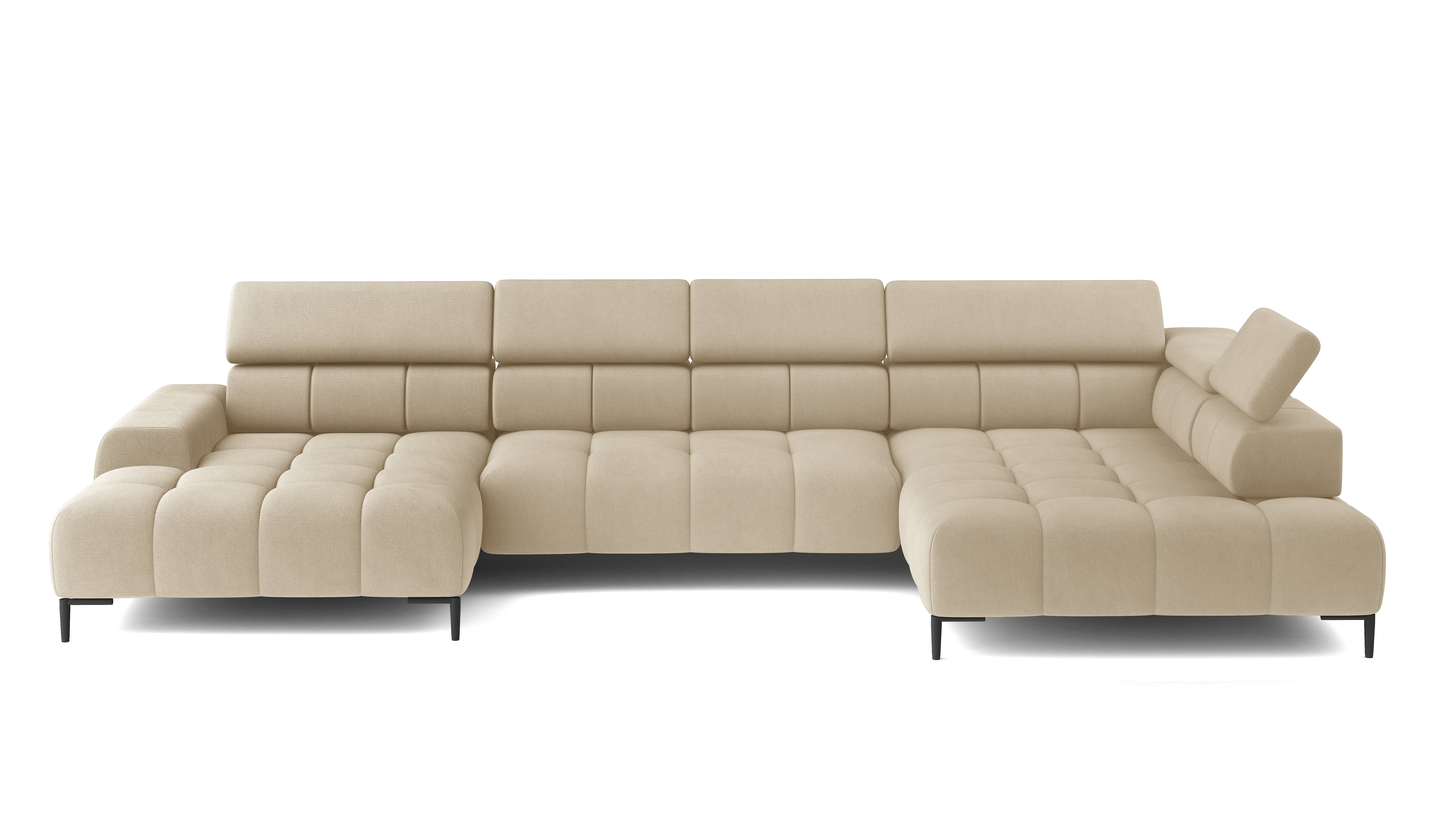 Cassie Chaise Sofa | Power Recliner | Extra Large | Fabric | Colour Options
