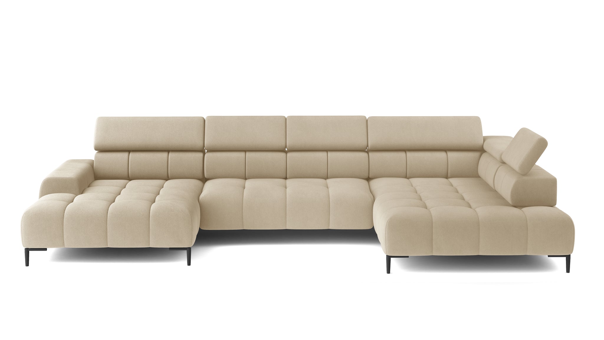 Cassie Chaise Sofa | Power Recliner | Extra Large | Fabric | Colour Options