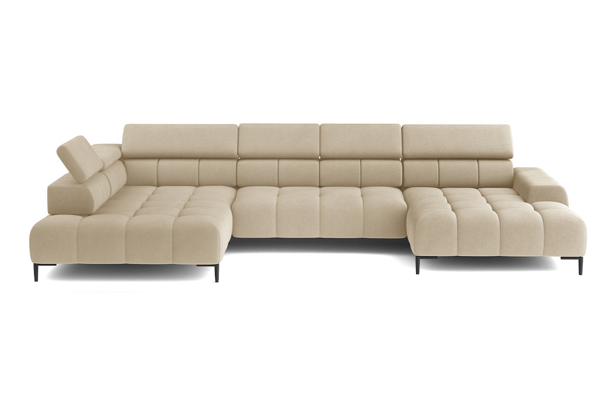 Cassie Chaise Sofa | Power Recliner | Extra Large | Fabric | Colour Options