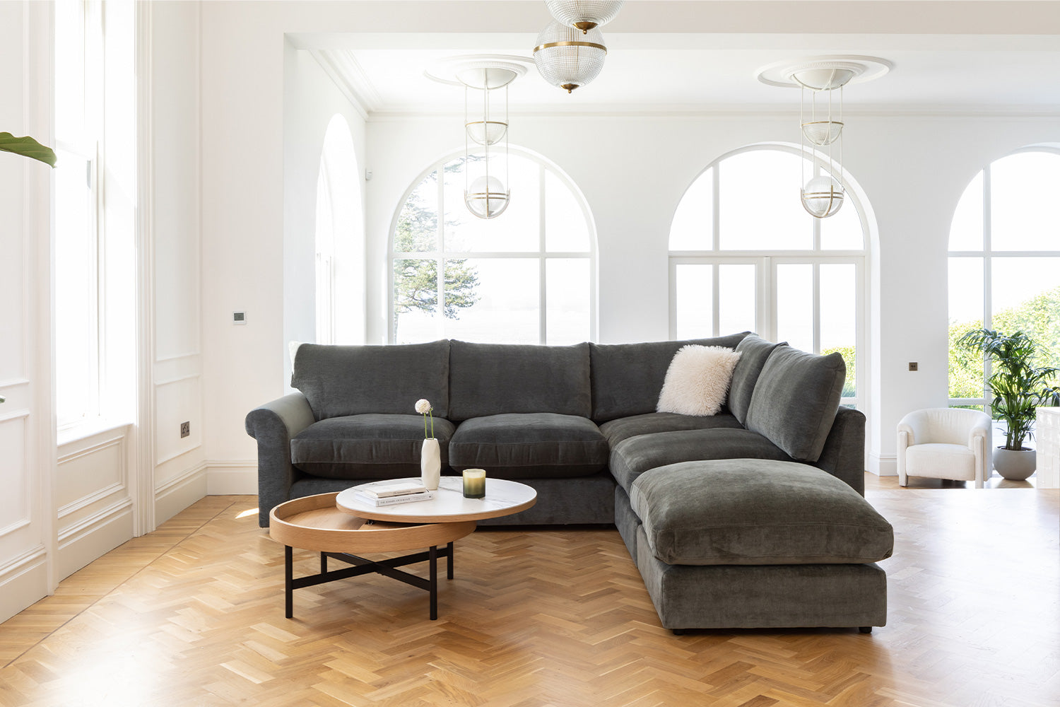 Corah Corner Fabric Sofa by Harvey Norman