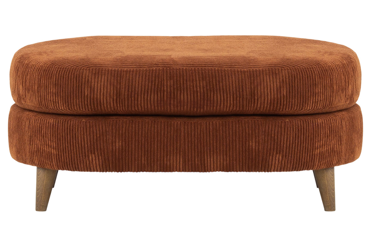 Erin Footstool | Fabric | Copper