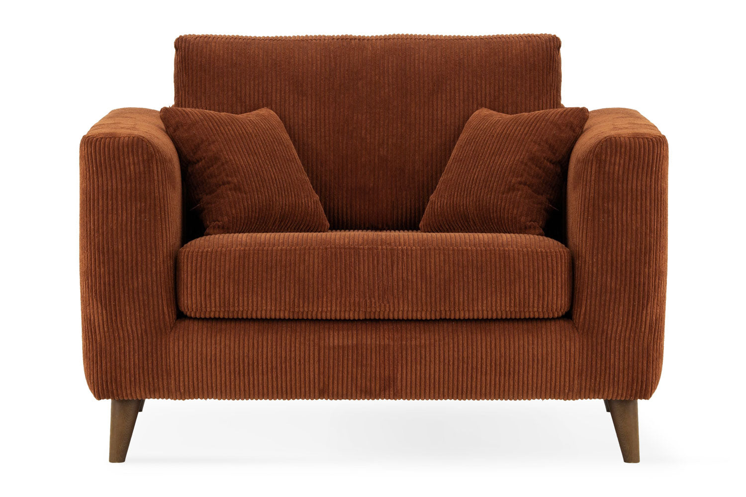 Erin Snuggler Loveseat | Fabric | Brown