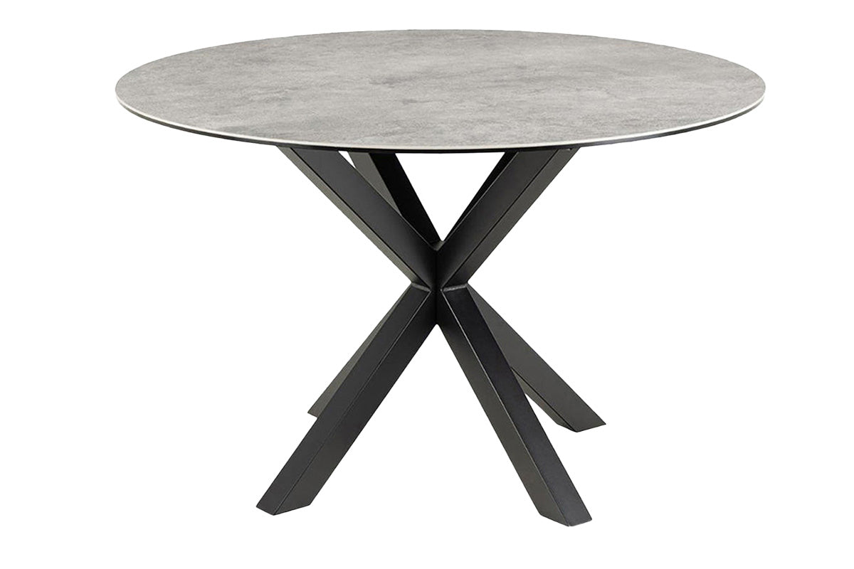 Harlie Round Dining Table | 119 cm | Grey