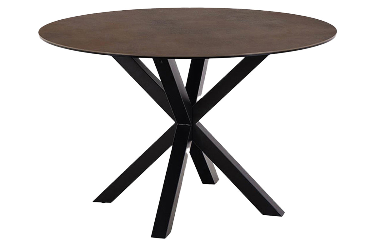 Harlie Round Dining Table | 119cm | Brown