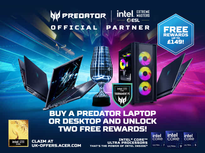 Buy a predator laptop or desktop and unlock two free rewards!