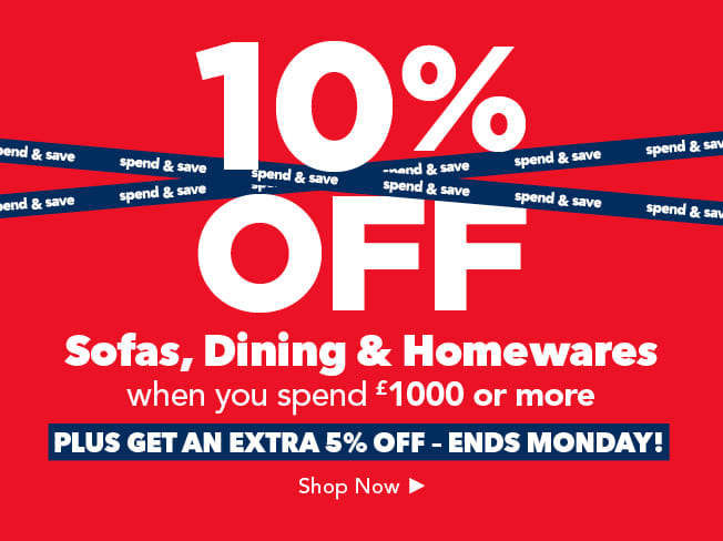 Get an extra 5% off on sofas and furniture