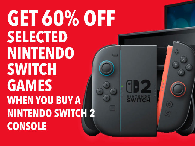 Get 60% Off Selected Nintendo Switch Games when you buy a Switch 2