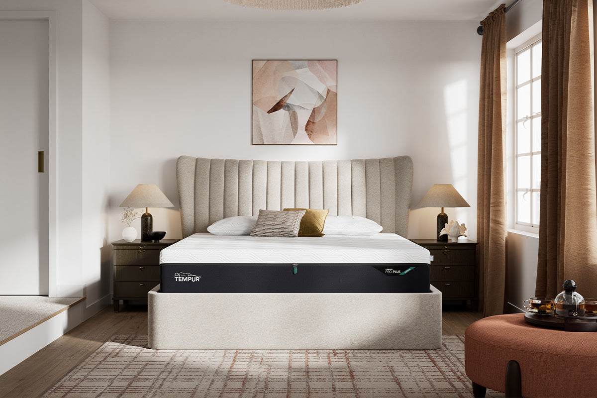Tempur | Horton Ottoman Bed Frame | Super King | 6ft | Pebble