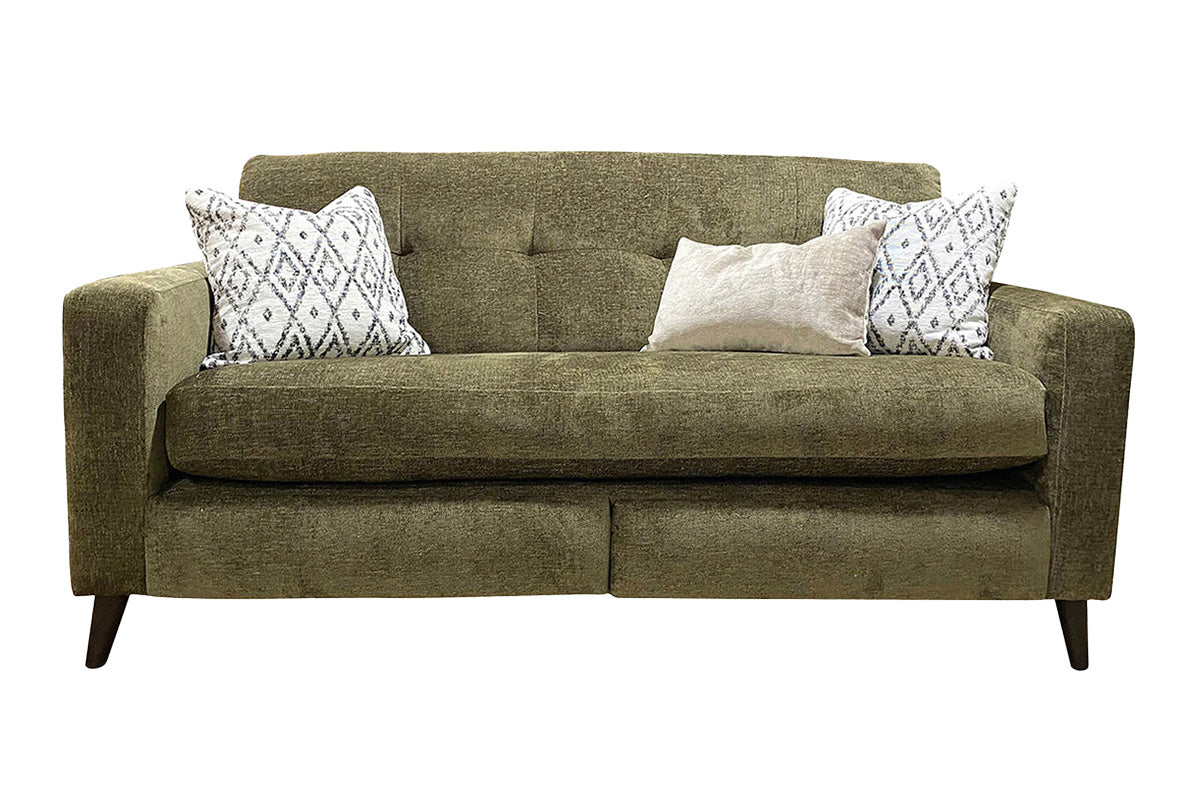 Marie Lounger 3 Seater Sofa | Power Recliner | Fabric | Olive