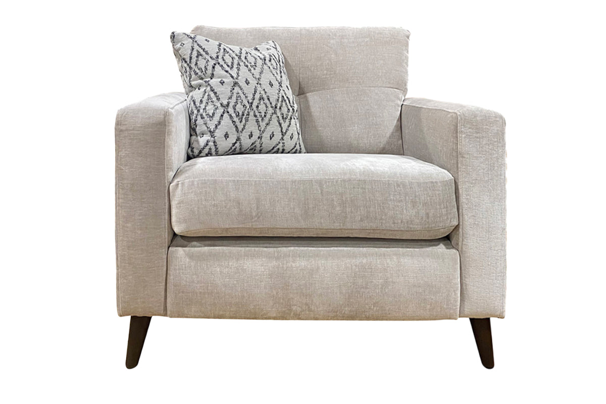 Marie Loveseat Armchair | Power Recliner | Fabric | Stone