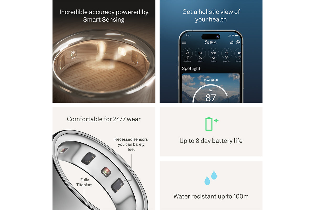 Oura Ring 4 | Size 10 | Silver-5