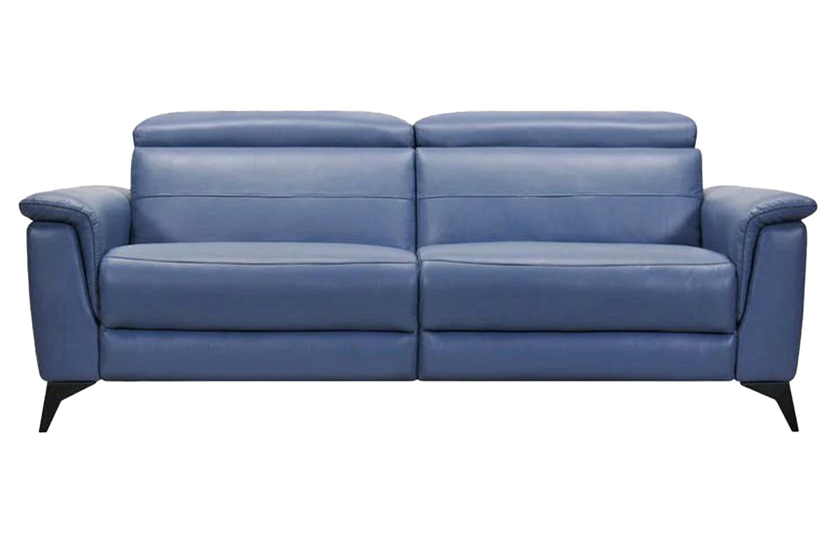 Penny 3 Seater Sofa | Leather | Blue