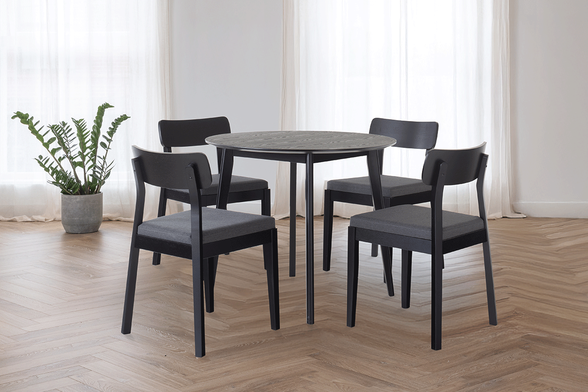 Raven Dining Set | Table & 4 Chairs