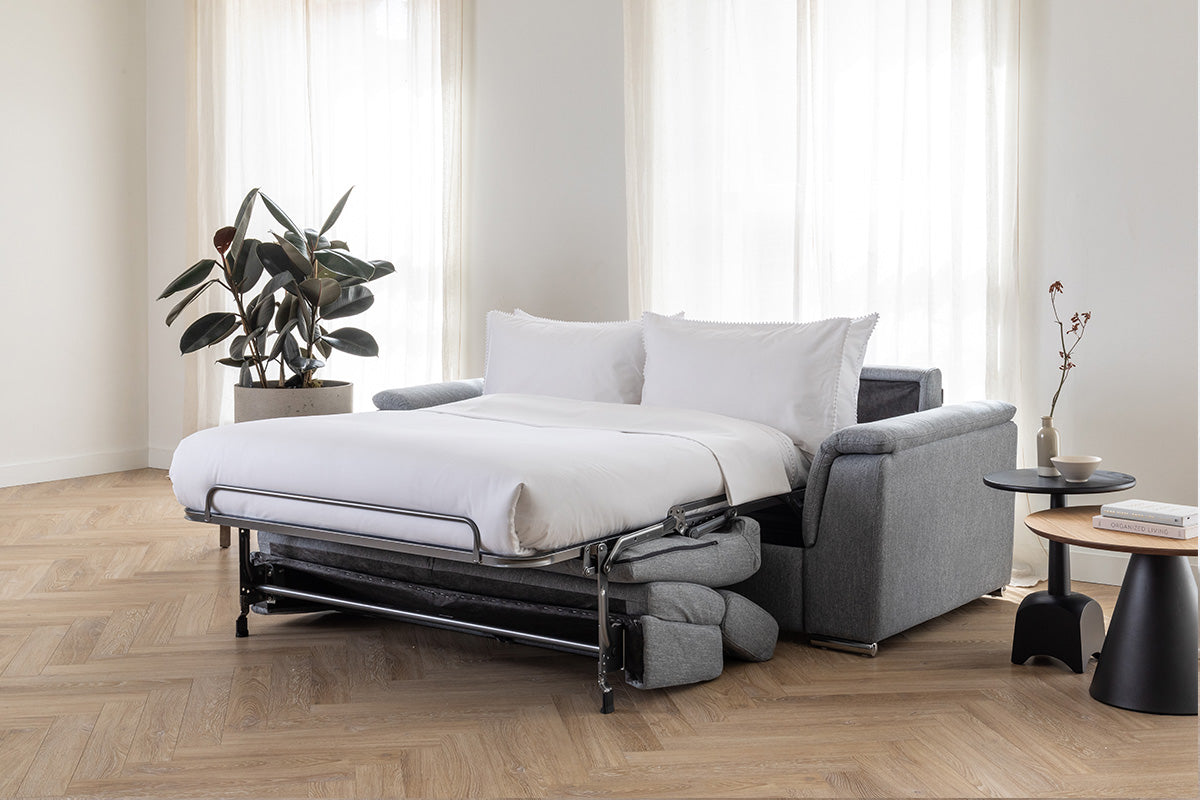 Rubra Fabric Sofa Bed with Mattress and Pillows by Harvey Norman UK 