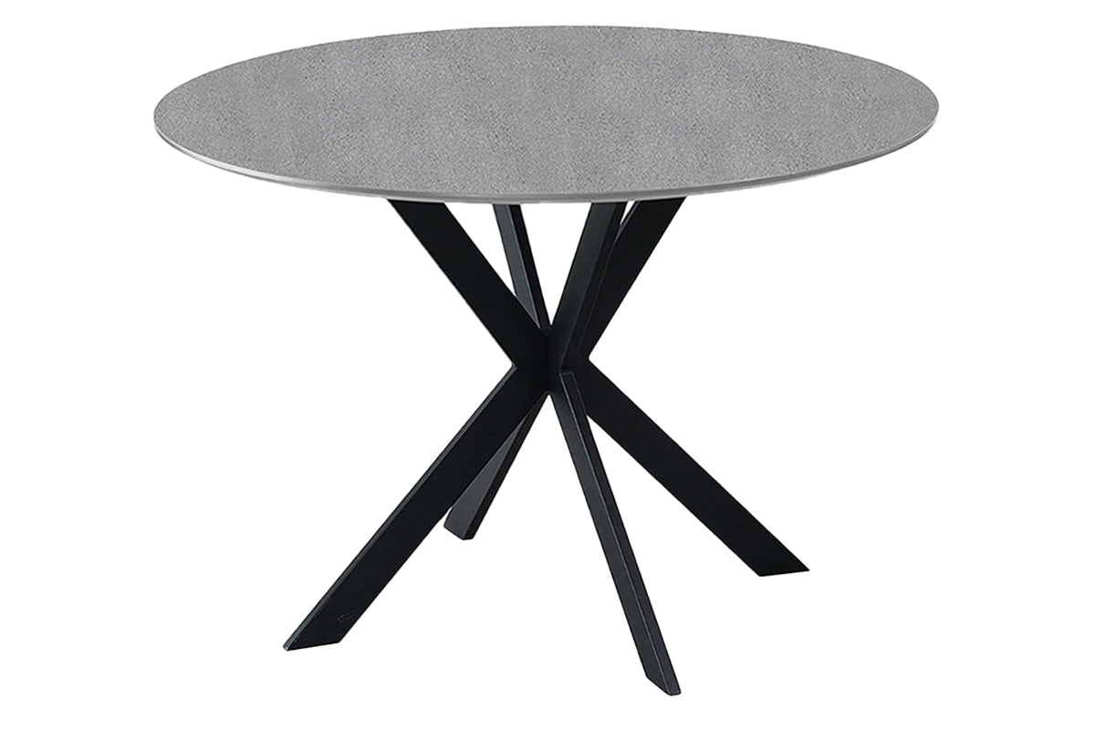 Sadie Round Dining Table | 110 cm | Grey