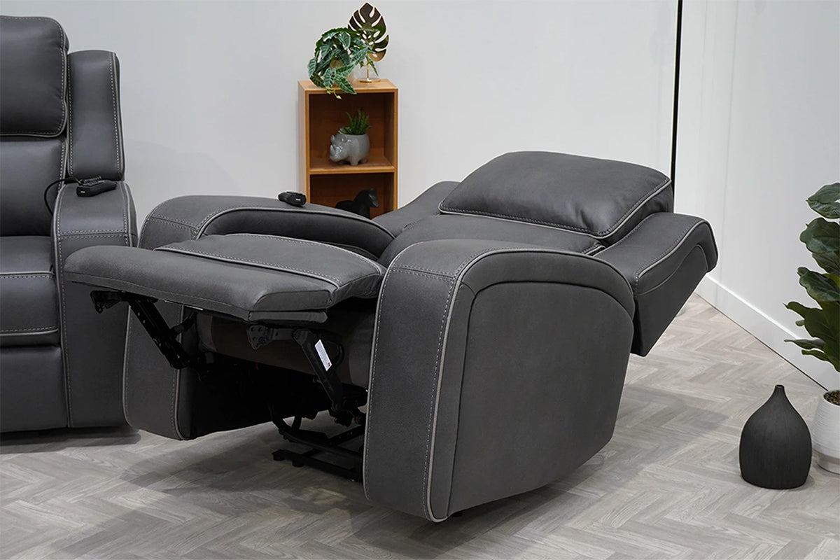 Shobi Armchair Power Recliner Grey by Harvey Norman UK