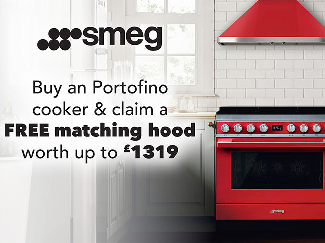 Claim a FREE matching hood when buying Portofino cooker