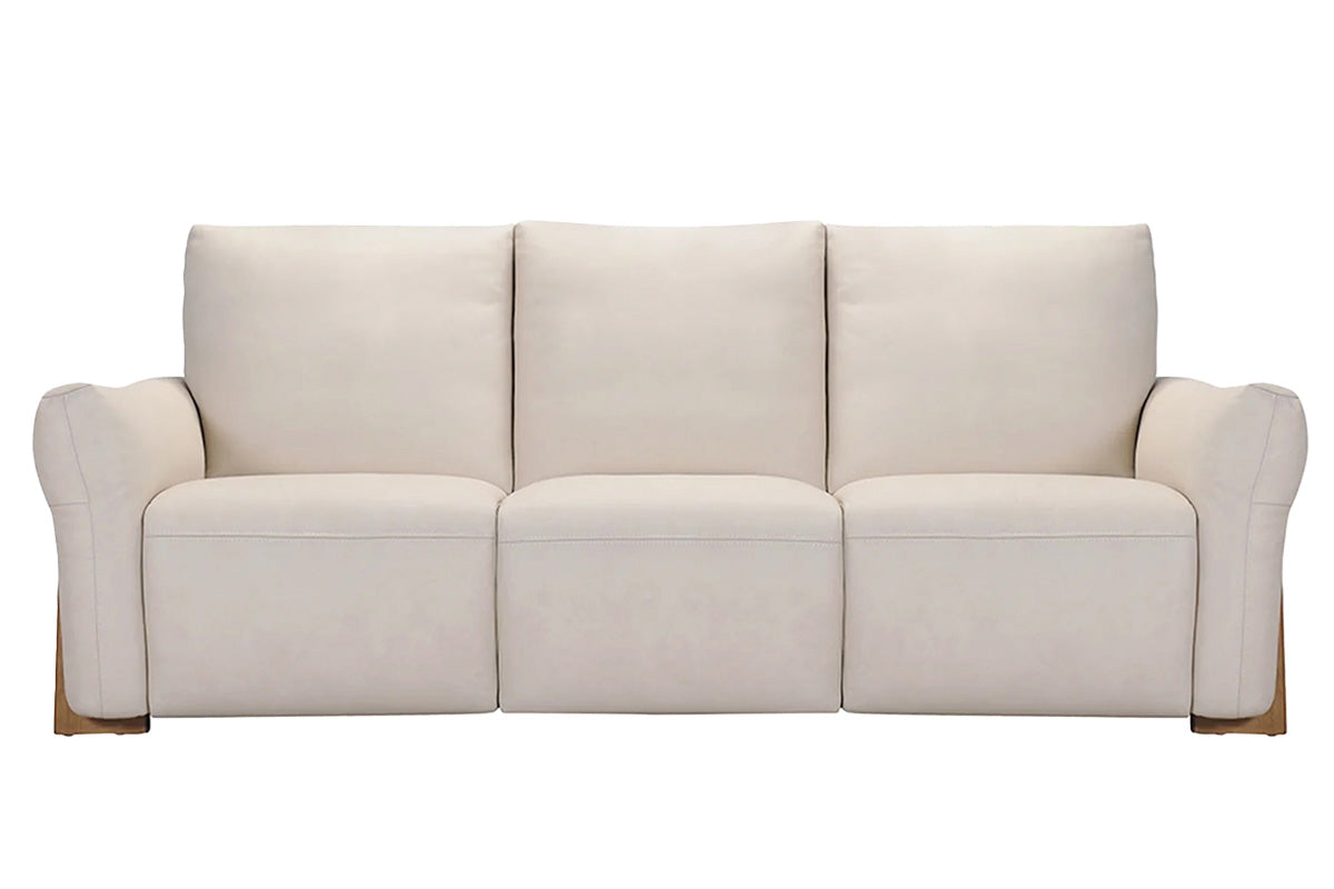 Uber 3 Seater Sofa | Power Recliner | Leather | White