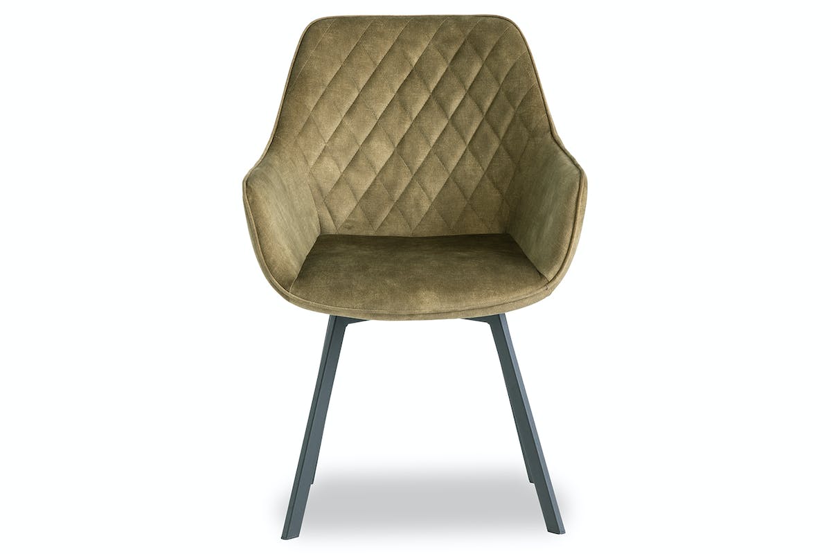 Dion Dining Chair | Velvet | Green